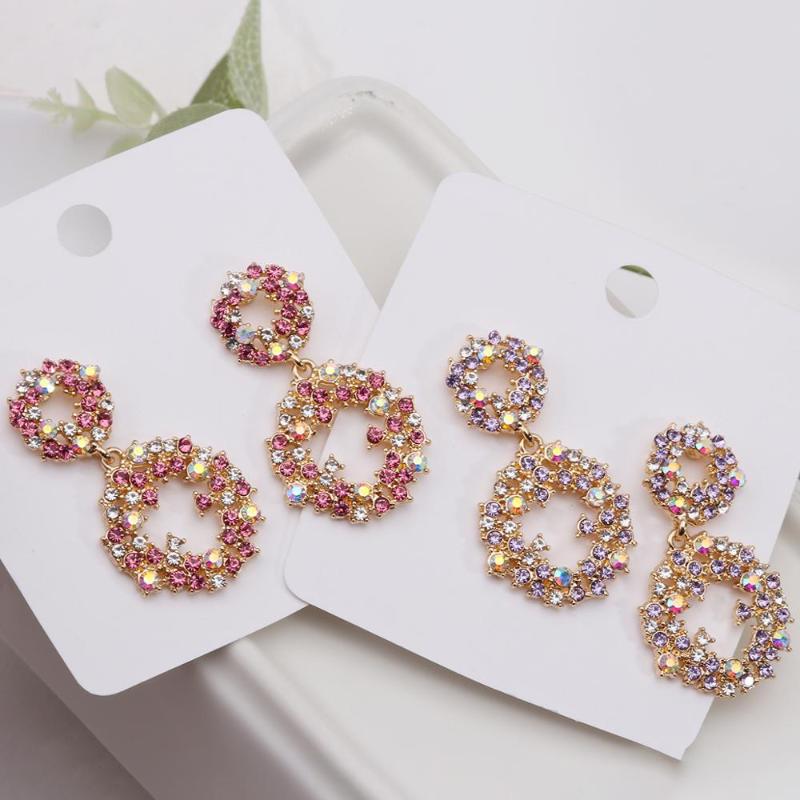 AENSOA Wholesale New Long Rhinestone Hanging Drop Earrings Colorful Crystal Heart Shape Dangle Earrings Accessories for Women
AENSOA Wholesale New Long Rhinestone Hanging Drop Earrings Colorful Crystal Heart Shape Dangle Earrings Accessories for Women