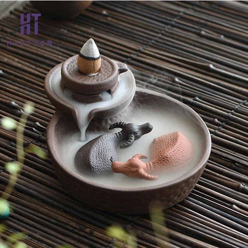 Ceramic Cattle Fish Smoke Backflow Incense Burner Tower Incense Burner Home Decoration
Ceramic Cattle Fish Smoke Backflow Incense Burner Tower Incense Burner Home Decoration
