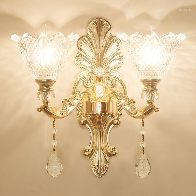 European Crystal Wall Lamp Living Room Bedroom Bed Double Wall Lamp LED Lamps Crystal Lights1
European Crystal Wall Lamp Living Room Bedroom Bed Double Wall Lamp LED Lamps Crystal Lights1