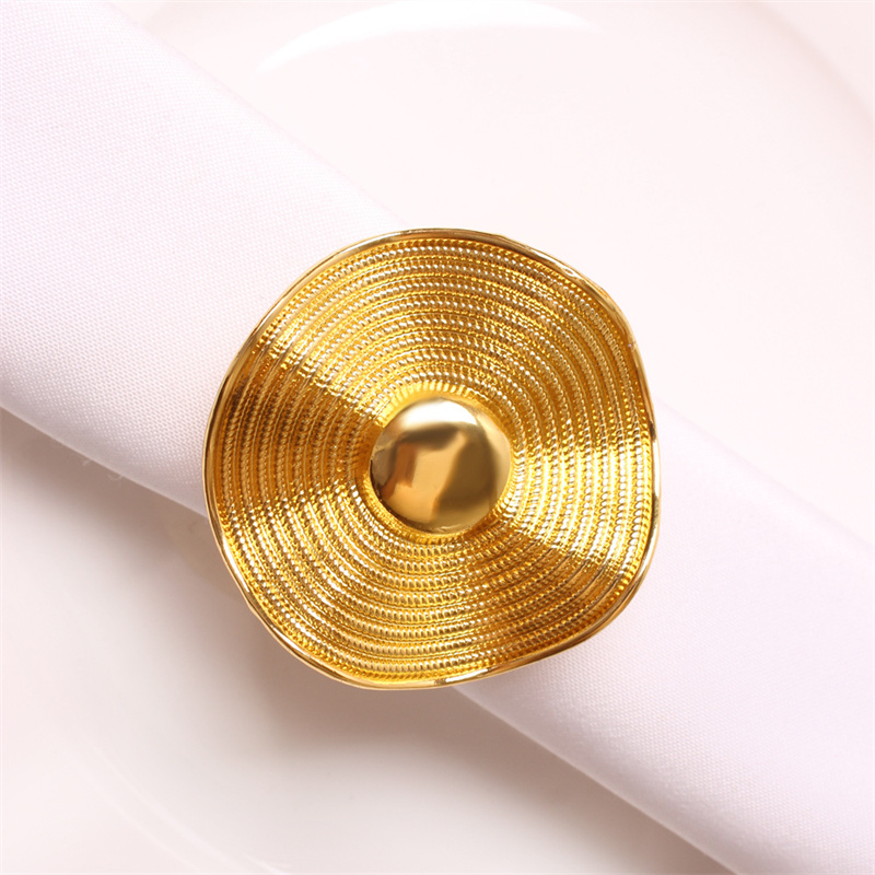 Table Napkin Holders Gold and Silver Napkin Rings Hat Design