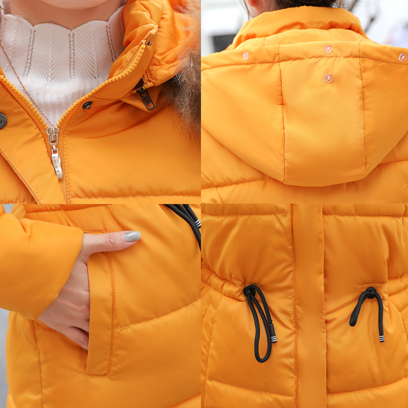 New Fashion Winter Jacket Womens Large Fur Collar Women long Coats Loose Leisure Parka Coat Female Down Cotton Outwear 200928