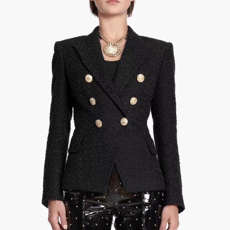 Europe Lady the Blazers Double Breasted Retro Tecer Skin Wool Coats Designer of Autumn Female Winter Outerwear High Quality Pn0k, Black
Europe Lady the Blazers Double Breasted Retro Tecer Skin Wool Coats Designer of Autumn Female Winter Outerwear High Quality Pn0k, Black
