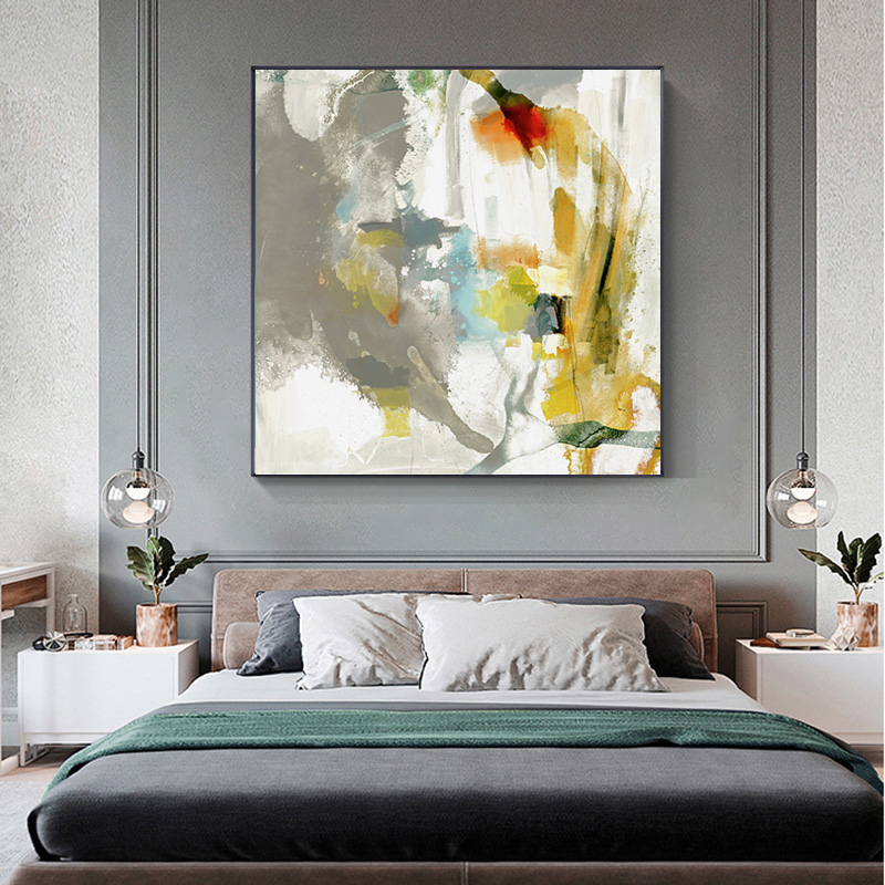 Nordic Watercolor Abstract Interior Poster and Print Wall Art Canvas Painting Modern Decorative Pictures for Room Decor No Frame