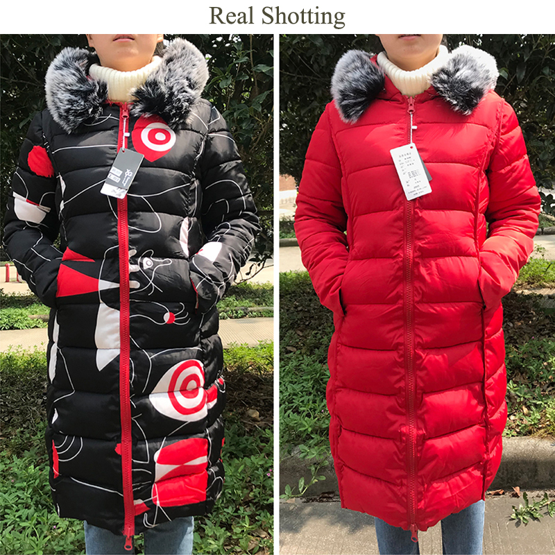 winter women hooded coat fur collar thicken warm long jacket female plus size 3XL outerwear parka ladies chaqueta feminino 200928