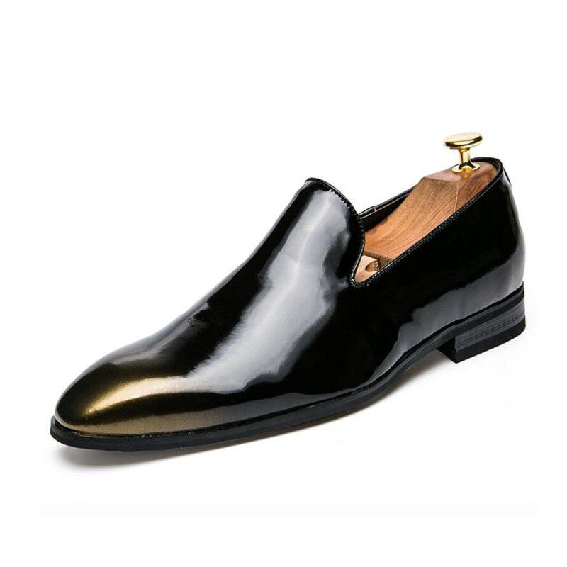 High quality Patent Leather Men Business Dress Shoes Luxury gentleman Oxford Shoes Breathable Formal Men Wedding Footwear, Black
High quality Patent Leather Men Business Dress Shoes Luxury gentleman Oxford Shoes Breathable Formal Men Wedding Footwear, Black