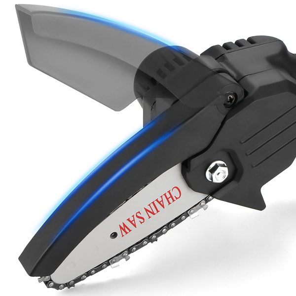 Pruning Tools Small Chainsaw One-Hand Pruning Saw Cordless Electric Portable Battery-Powered Chain With Protect Flip Bezel Led Light For Tree Branch W