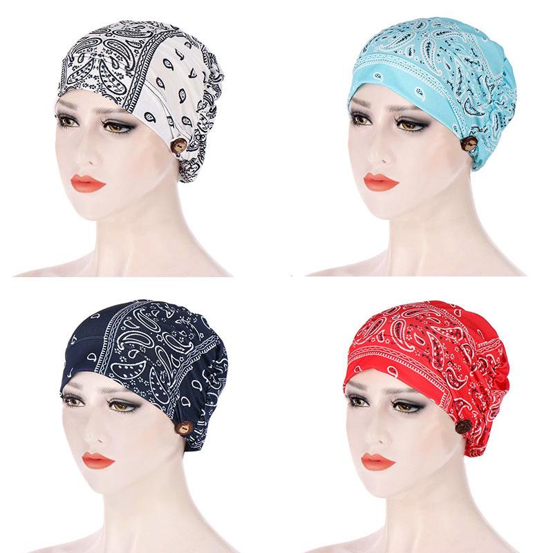 New Muslim Bonnet femme Cap Flowers Print Warm Hats For Women Pretty Floral Slouch Beanie Cap with Buttons Soft Thin Casual Hat, Style 1
New Muslim Bonnet femme Cap Flowers Print Warm Hats For Women Pretty Floral Slouch Beanie Cap with Buttons Soft Thin Casual Hat, Style 1
