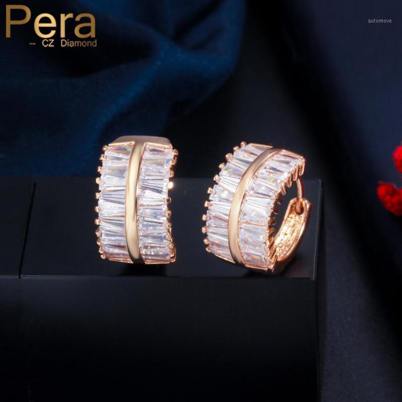 Pera Brand Exclusive 2 Rows Geometry Cubic Zircon 585 Gold Cute Circle Hoop Earrings for Women Gift Jewelry Accessories E6461
Pera Brand Exclusive 2 Rows Geometry Cubic Zircon 585 Gold Cute Circle Hoop Earrings for Women Gift Jewelry Accessories E6461