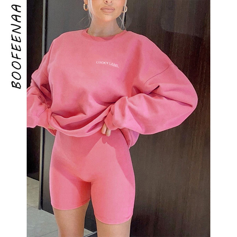 BOOFEENAA Two Piece Set Women Embroidery Hoodie Sweatshirt Biker Shorts Ladies Tracksuit Matching Sets Lounge Wear C66-DE41 T200826, Apricot
BOOFEENAA Two Piece Set Women Embroidery Hoodie Sweatshirt Biker Shorts Ladies Tracksuit Matching Sets Lounge Wear C66-DE41 T200826, Apricot
