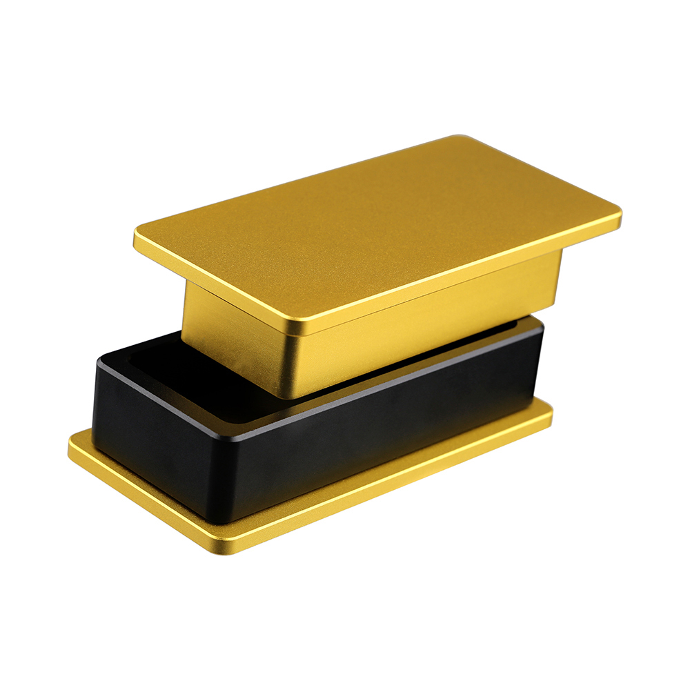 For water pipe wax vaporizer pen Dnail e nail smoking Flower Pressing Rosin Pre-Press mold 3x5 Inch Gold Anodized Aluminum kit
For water pipe wax vaporizer pen Dnail e nail smoking Flower Pressing Rosin Pre-Press mold 3x5 Inch Gold Anodized Aluminum kit