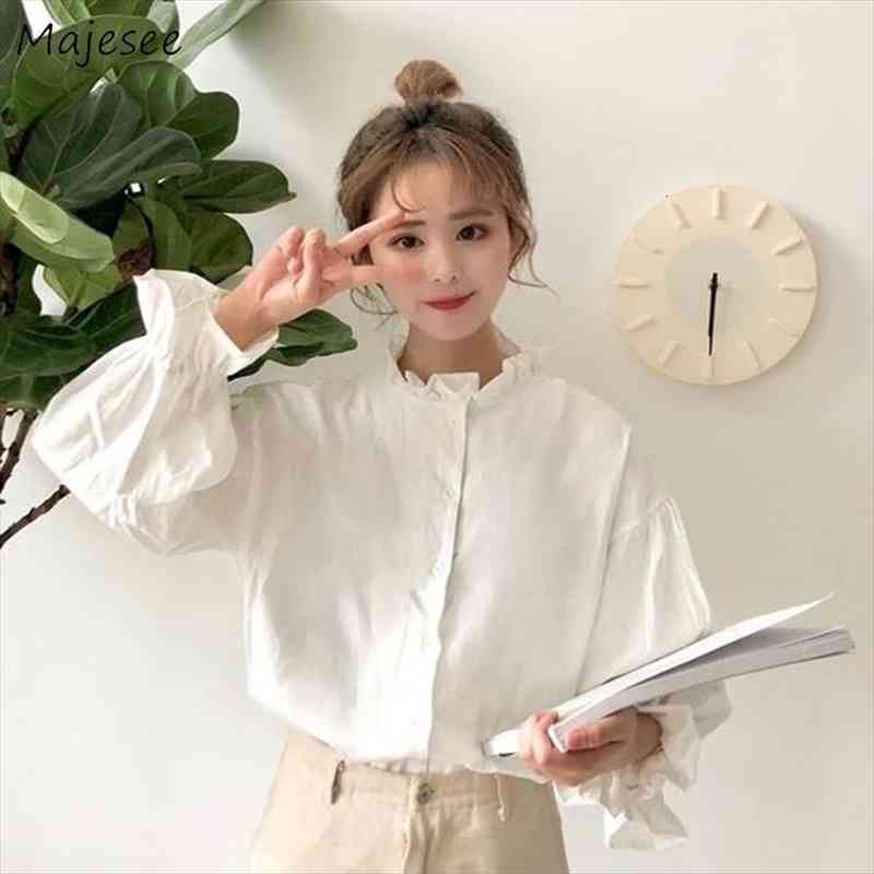 white blouse women shirts harajuku clothes womens and blouses all match flare sleeve korean style fashion ulzzang chic
white blouse women shirts harajuku clothes womens and blouses all match flare sleeve korean style fashion ulzzang chic