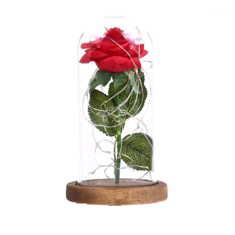 LED Rose Flower String Fairy Light Bottle Night Lamp with Glass Cover Romantic Wedding Decor Birthday Gift No battery delivery1, Brown base
LED Rose Flower String Fairy Light Bottle Night Lamp with Glass Cover Romantic Wedding Decor Birthday Gift No battery delivery1, Brown base