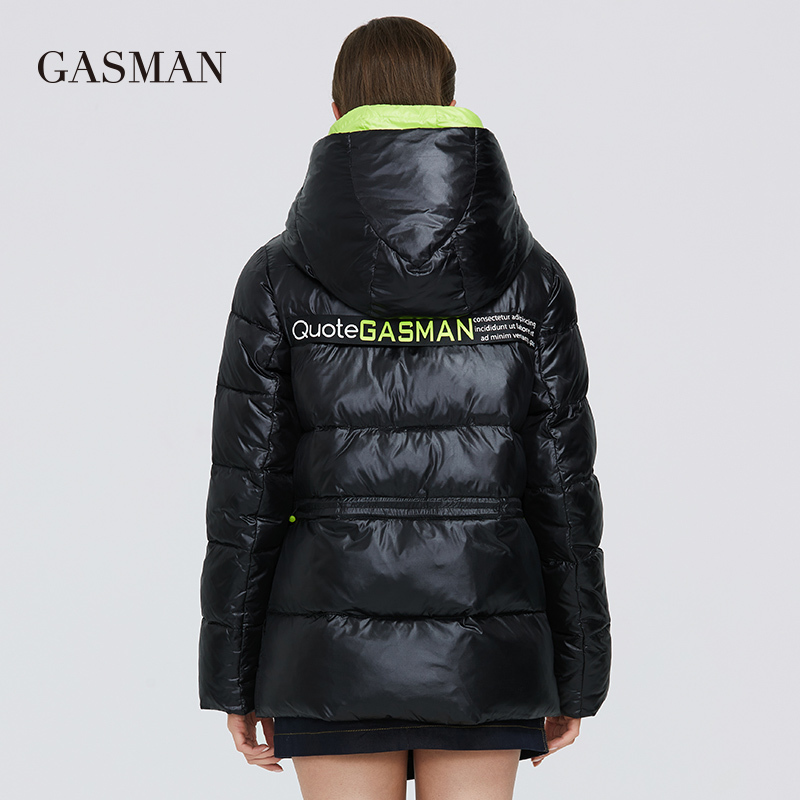 GASMAN Women's winter jacket hooded down parka Women's coat zipper warm outwear Female fashion thick puffer jacket new 072 201019