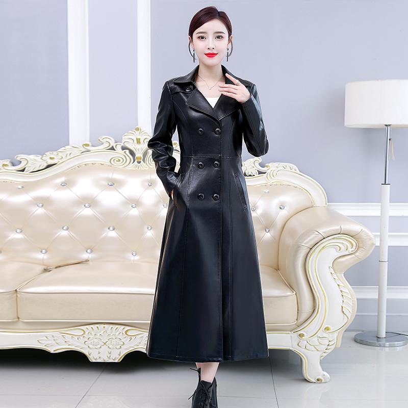 Coat Fashion 2020 X-Long Autumn Winter Women PU Casual Windbreaker Long Ladies Leather Jacket Belt, Army green
Coat Fashion 2020 X-Long Autumn Winter Women PU Casual Windbreaker Long Ladies Leather Jacket Belt, Army green