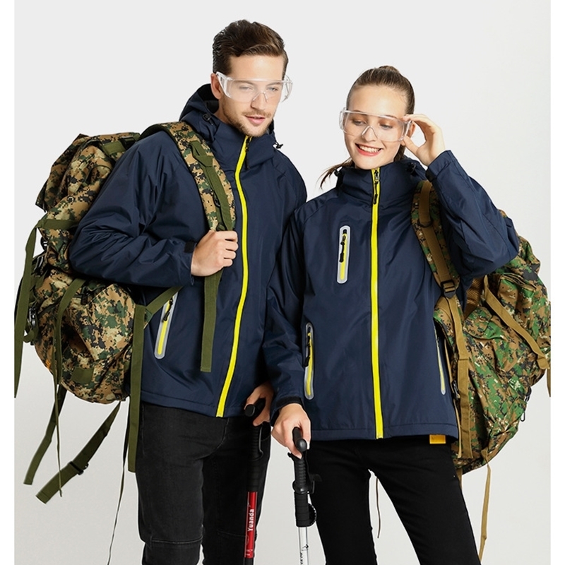 SD1396J-Double sided velvet inner cold proof ski suit for lovers outdoor windproof mountaineering suit 201127