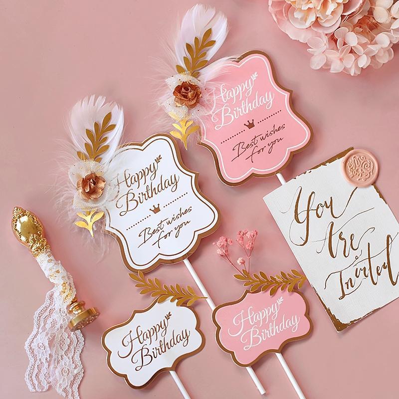 Original Design Vintage Leaf feather Happy Birthday Cake Topper for Party Decoration Baking Supplies Love Gifts1
Original Design Vintage Leaf feather Happy Birthday Cake Topper for Party Decoration Baking Supplies Love Gifts1