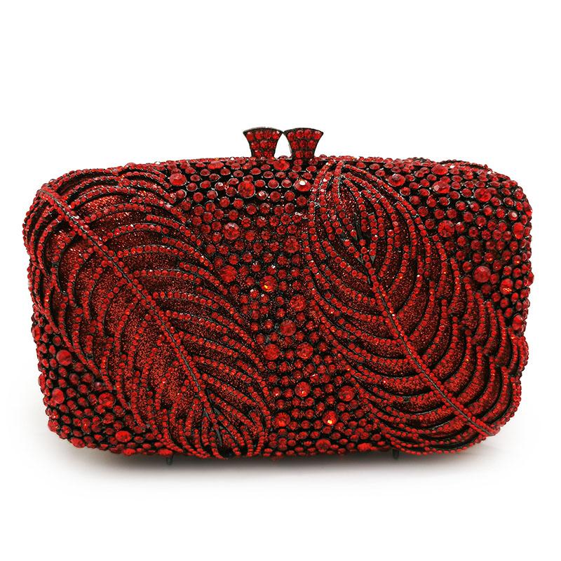 Best Designer Red Crystal Rhinestone Women Clutch Bags Evening Diamond Leaves Shoulder Handbagd Mini Ladies Wedding Clutches, Black
Best Designer Red Crystal Rhinestone Women Clutch Bags Evening Diamond Leaves Shoulder Handbagd Mini Ladies Wedding Clutches, Black