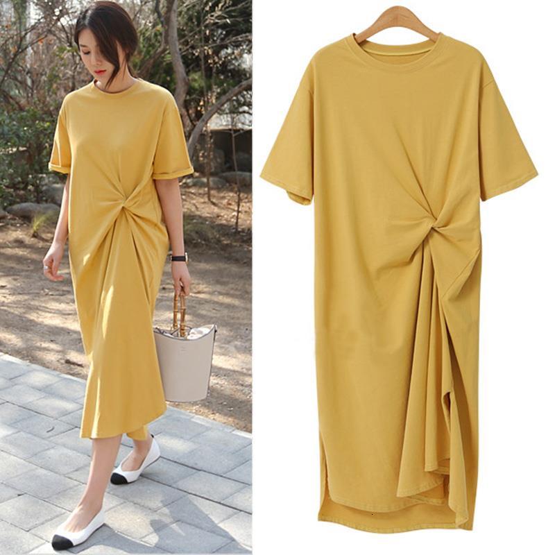 2021 New 100% Cotton Plus Size Summer Fashion Knotted Design Short Sleeve Long Women Robe Femme Casual t Shirt 8qmg, Green
2021 New 100% Cotton Plus Size Summer Fashion Knotted Design Short Sleeve Long Women Robe Femme Casual t Shirt 8qmg, Green