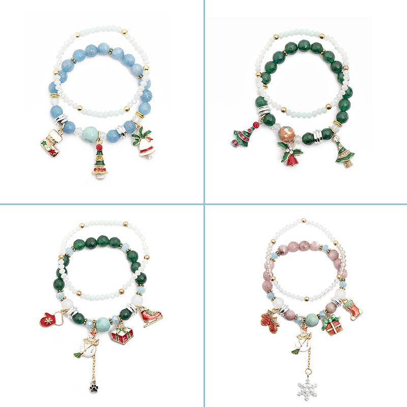 New Cute Christmas Style Crystal Beads Charm Bracelets Christmas Boots Pendant For Children Jewelry present
New Cute Christmas Style Crystal Beads Charm Bracelets Christmas Boots Pendant For Children Jewelry present