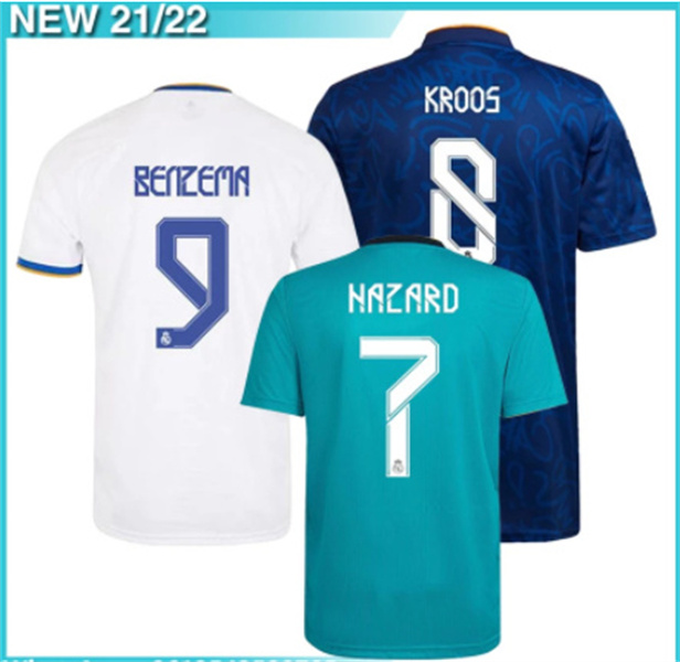 21 22 BENZEMA soccer jerseys football shirt CAMAVINGA MADRIDS ALABA HAZARD ASENSIO MODRIC MARCELO VALVERDE REAL camiseta men + kids kit 2021, Black
21 22 BENZEMA soccer jerseys football shirt CAMAVINGA MADRIDS ALABA HAZARD ASENSIO MODRIC MARCELO VALVERDE REAL camiseta men + kids kit 2021, Black