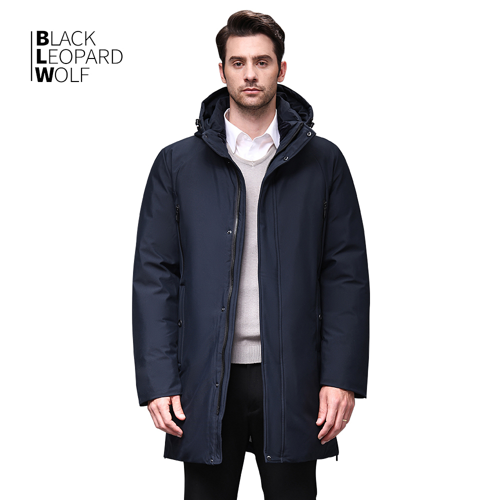 Blackleopardwolf Winter Men Coat Detachable Hood Warm Jacket Cotton Padded Winter down jacket Men Clothes BL-852 201214