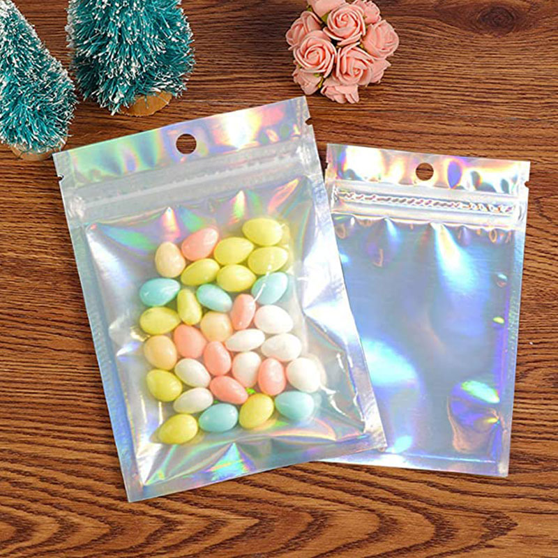100 pieces Resealable Mylar Bags Holographic Color Multiple Size Smell Proof Bags Clear Zip Lock Food Candy Storage Packinghfutj
100 pieces Resealable Mylar Bags Holographic Color Multiple Size Smell Proof Bags Clear Zip Lock Food Candy Storage Packinghfutj