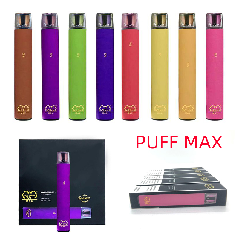 PUFF MAX Disposable Device Kit 1200mAh Battery 8.5ml Pods 2000Puffs Prefilled Pods Vape Empty Pens VS Bang PUFF Plus Flow Bar XXL
PUFF MAX Disposable Device Kit 1200mAh Battery 8.5ml Pods 2000Puffs Prefilled Pods Vape Empty Pens VS Bang PUFF Plus Flow Bar XXL