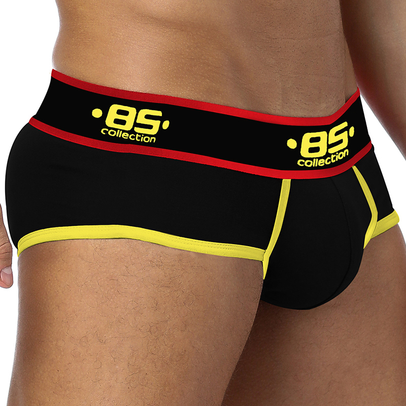 BS 2019 Sexy Men Briefs Underwear 5Pcslot Mens Cotton Bikini Slip Male Panties Underpants Gay Slip Hombre Brief Shorts BS175 T200511