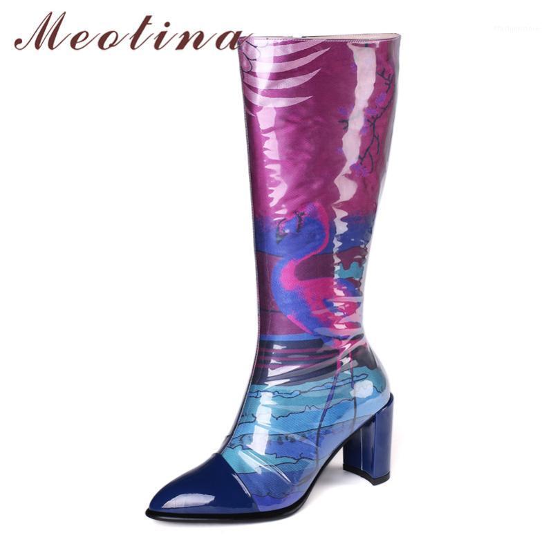 Meotina Winter Knee High Boots Women Natural Genuine Leather Flower Thick High Heel Long Boots Mixed Colors Zipper Shoes Ladies1, Blue sheepskin linin
Meotina Winter Knee High Boots Women Natural Genuine Leather Flower Thick High Heel Long Boots Mixed Colors Zipper Shoes Ladies1, Blue sheepskin linin