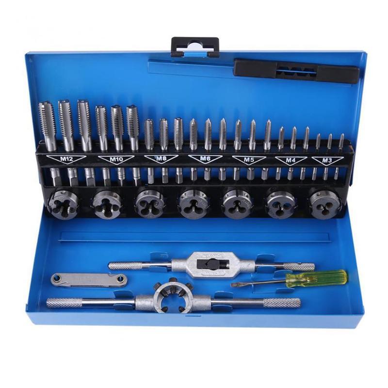 32pcs/set Tap and Die Alloy Drill Thread Cutter Set Metric Tap Die Plug Drill Bits Hand Tool Professional Metalworking Toolkits
32pcs/set Tap and Die Alloy Drill Thread Cutter Set Metric Tap Die Plug Drill Bits Hand Tool Professional Metalworking Toolkits