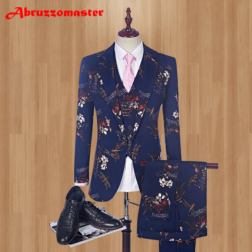 Fashion Men's Suit Shine Patterns Luxury Casual Men Stage Clothing Velvet Mens Suits For Stage Clothing 2020 Printed Suits, Navy
Fashion Men's Suit Shine Patterns Luxury Casual Men Stage Clothing Velvet Mens Suits For Stage Clothing 2020 Printed Suits, Navy