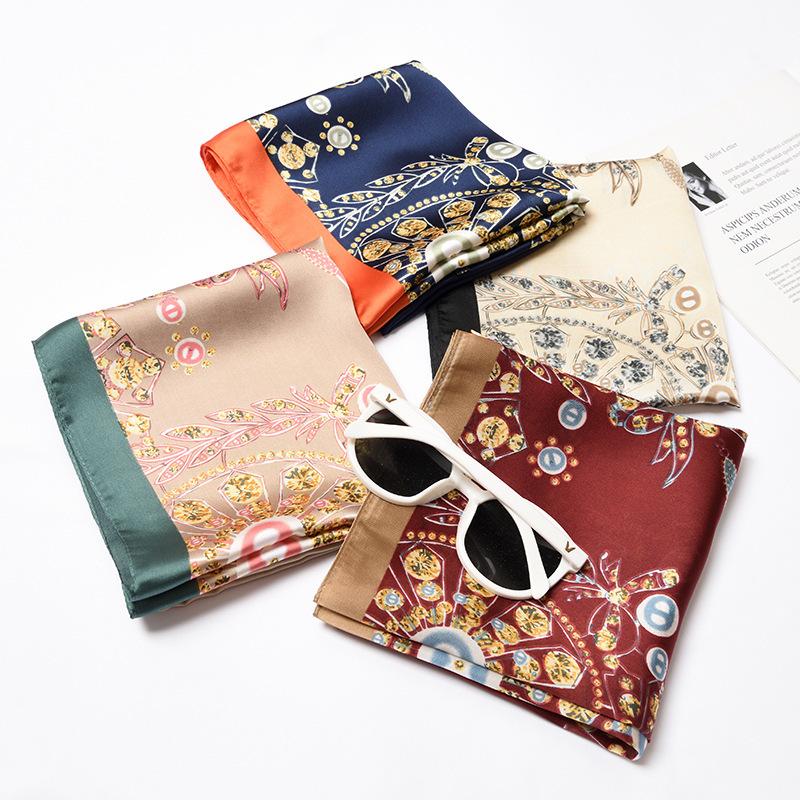 Scarves Unique 70*70cm Square Scarf Hair Tie Band For Girl Party Women Elegant Small Vintage Skinny Retro Head Neck Silk Satin
Scarves Unique 70*70cm Square Scarf Hair Tie Band For Girl Party Women Elegant Small Vintage Skinny Retro Head Neck Silk Satin