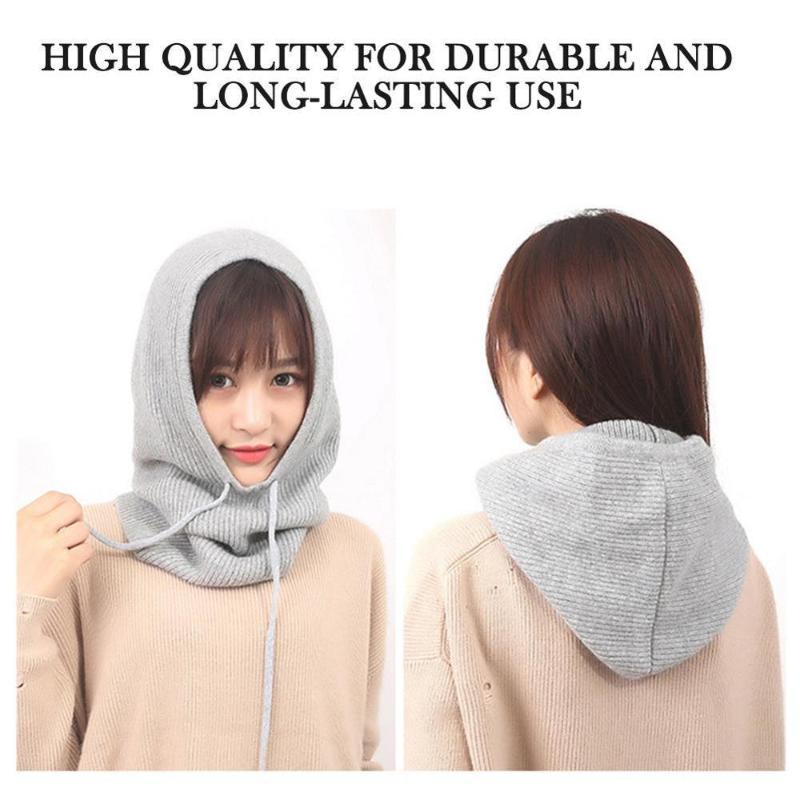Unisex Knitted Cashmere Hooded Neck Collar Cap Head Thick Men Drawstring Beanie E1X1, White
Unisex Knitted Cashmere Hooded Neck Collar Cap Head Thick Men Drawstring Beanie E1X1, White