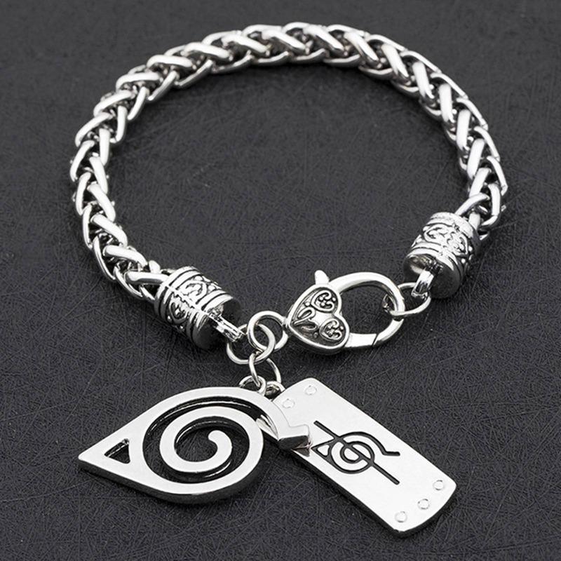 Naruto Konoha Ninja Village Logo Rebellion Forehead Alloy Bracelet Classic Geometric Charms Cosplay Bracelets Fashion Jewelry
Naruto Konoha Ninja Village Logo Rebellion Forehead Alloy Bracelet Classic Geometric Charms Cosplay Bracelets Fashion Jewelry