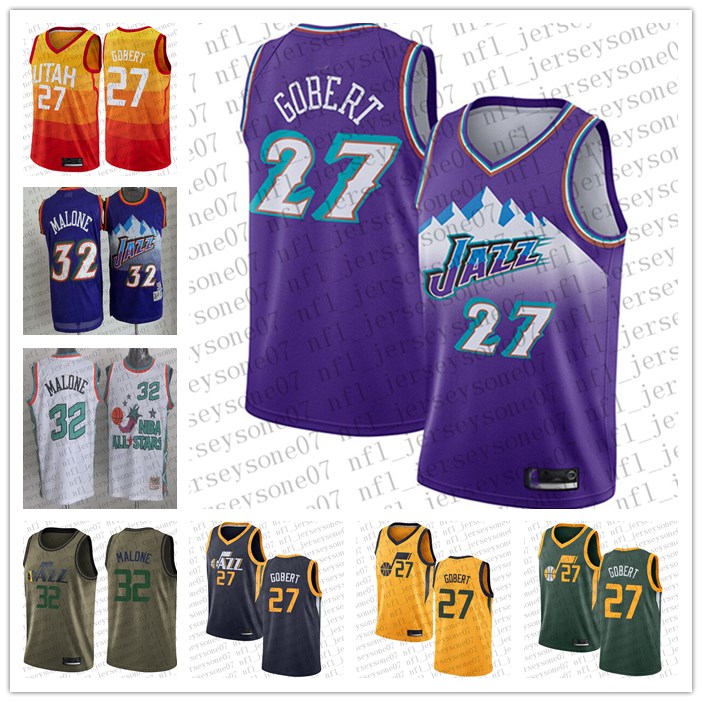 Custom Men womens youth Utah Jazz 27 Rudy Gobert #32 Karl Malone Camo Basketball Swingman Realtree Collection Jersey, Black 
Custom Men womens youth Utah Jazz 27 Rudy Gobert #32 Karl Malone Camo Basketball Swingman Realtree Collection Jersey, Black