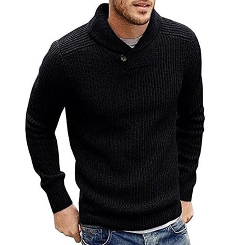 Newly Men Sweater Solid Color Pullover Sweater Soft Warm Knitted Top Winter Autumn, Black
Newly Men Sweater Solid Color Pullover Sweater Soft Warm Knitted Top Winter Autumn, Black