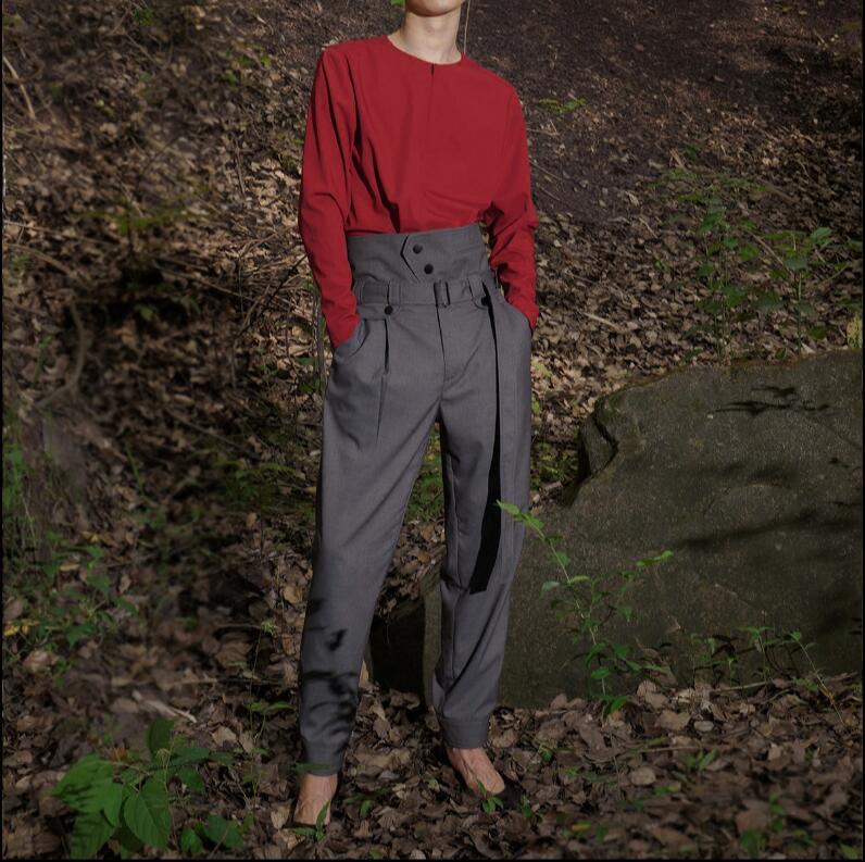 2021 New Original High-waisted Grey Designer Pants with Slits in Long Waist Small Feet of Metal Bucklemen. -6xl!! A6JG, Games
2021 New Original High-waisted Grey Designer Pants with Slits in Long Waist Small Feet of Metal Bucklemen. -6xl!! A6JG, Games