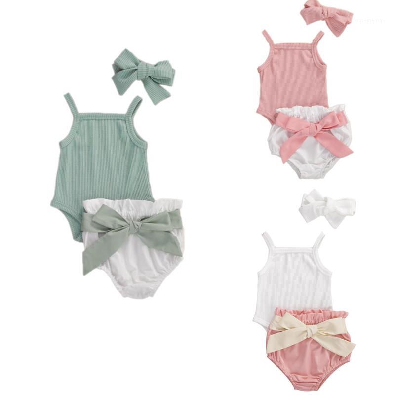 Baby Girls Boys 3Pcs Outfit Set Sling Sleeveless Button Closure Ribbed Romper Ruffle Triangle Bow PP Shorts Pure Color Baby Set1
Baby Girls Boys 3Pcs Outfit Set Sling Sleeveless Button Closure Ribbed Romper Ruffle Triangle Bow PP Shorts Pure Color Baby Set1