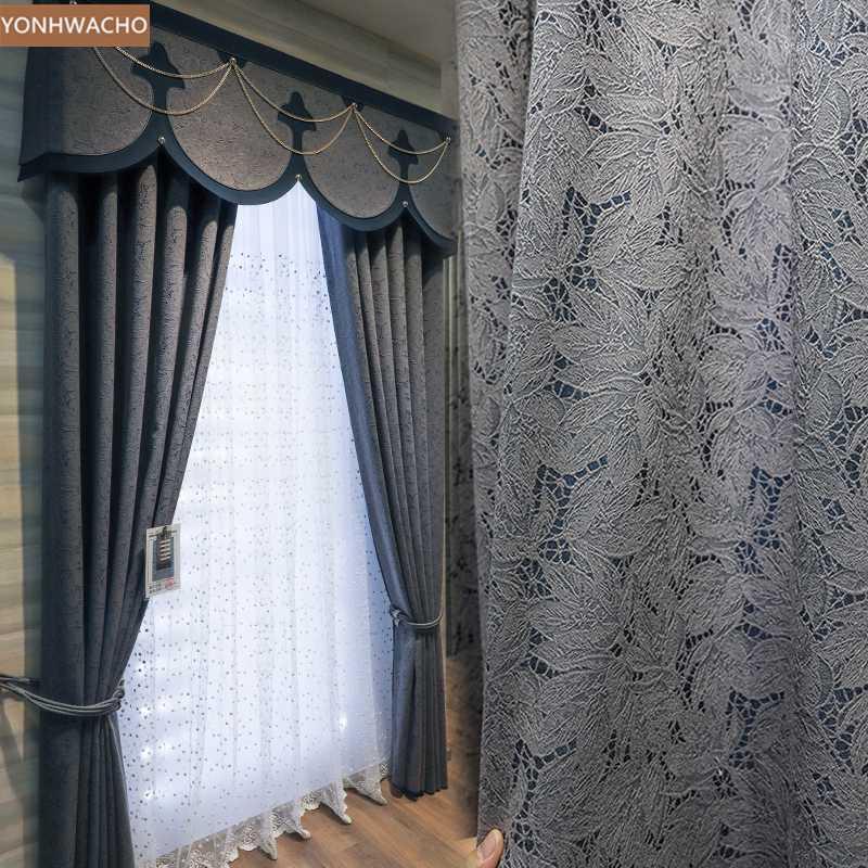 Custom curtain high quality grey blue lace jacquard living room American cloth blackout curtain valance tulle panel C1371
Custom curtain high quality grey blue lace jacquard living room American cloth blackout curtain valance tulle panel C1371