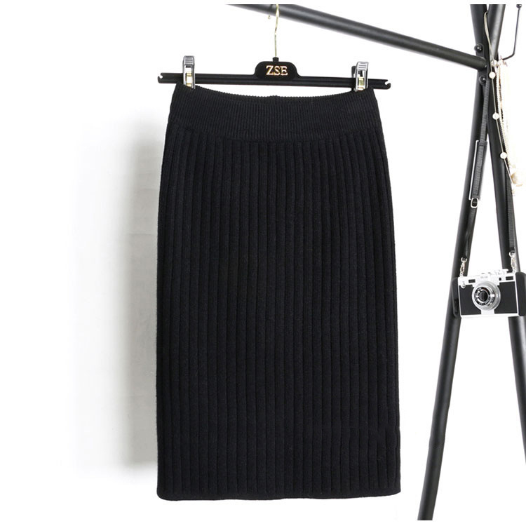 2021 New 60-80cm Elastic Band Women Skirts Autumn Winter Warm Knitted Straight Ribbed Mid-long Skirt Black Gvi6, Black 60cm
2021 New 60-80cm Elastic Band Women Skirts Autumn Winter Warm Knitted Straight Ribbed Mid-long Skirt Black Gvi6, Black 60cm