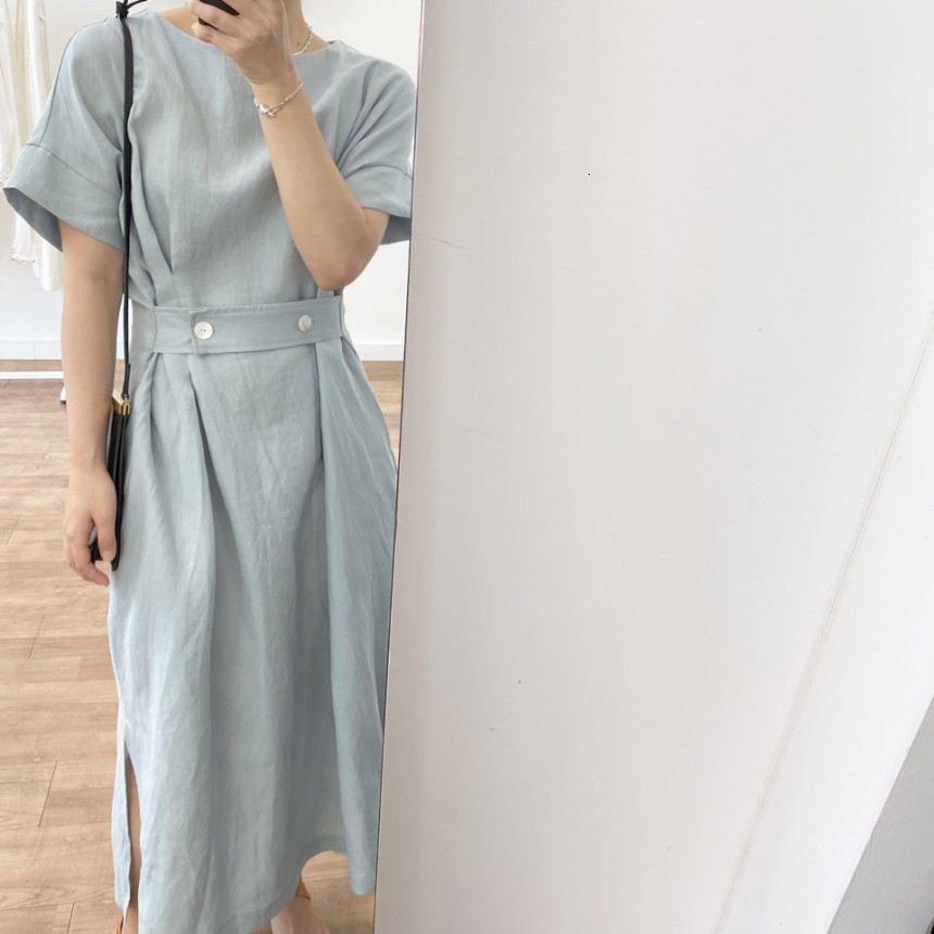 2021 New 2 Summer colors dressed Korean style loose high-elegant waist side divided maxi dress of women (n0006) JN9C, Grey blue
2021 New 2 Summer colors dressed Korean style loose high-elegant waist side divided maxi dress of women (n0006) JN9C, Grey blue