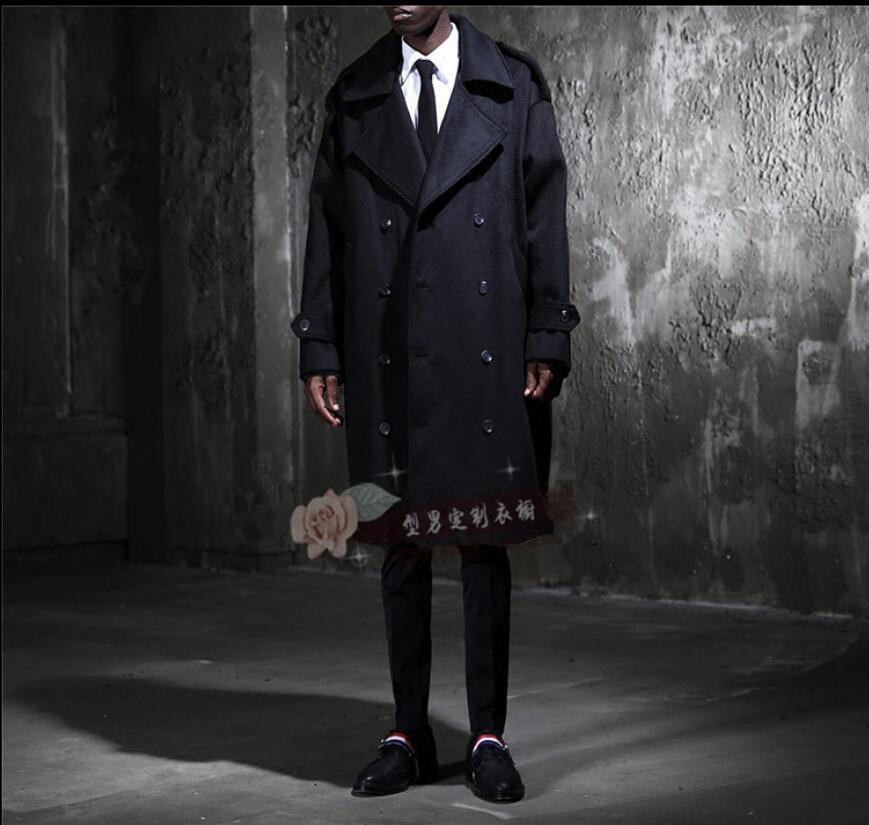 2020 American European Male Double Breasted Long Wool Section Autumn and Winter Jacket Mantle Jb7h, Black
2020 American European Male Double Breasted Long Wool Section Autumn and Winter Jacket Mantle Jb7h, Black