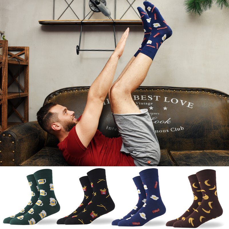 2021 Funny Colorful Beer Fries Eggs Banana Food Socks Combed Cotton Spring And Summer Unisex Happy Socks, Black
2021 Funny Colorful Beer Fries Eggs Banana Food Socks Combed Cotton Spring And Summer Unisex Happy Socks, Black