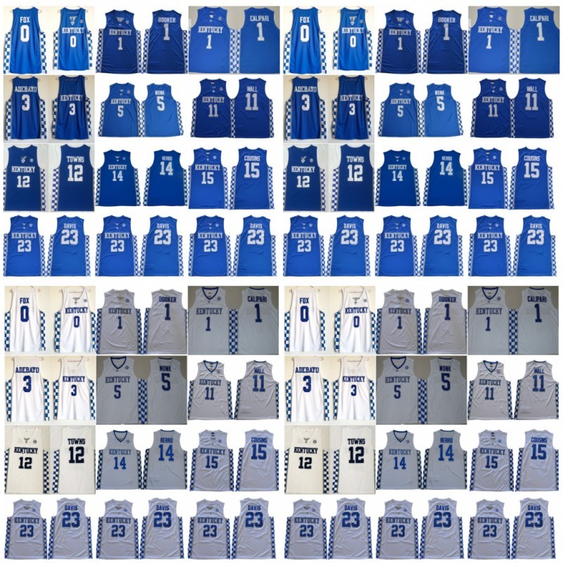 NCAA Men Kentucky College 23 Davis 12 Towns Devin 1 Booker 0 Fox John 11 Wall DeMarcus 15 Cousins Ado 3 Wildcats Basketball Jerseys, Blue
NCAA Men Kentucky College 23 Davis 12 Towns Devin 1 Booker 0 Fox John 11 Wall DeMarcus 15 Cousins Ado 3 Wildcats Basketball Jerseys, Blue