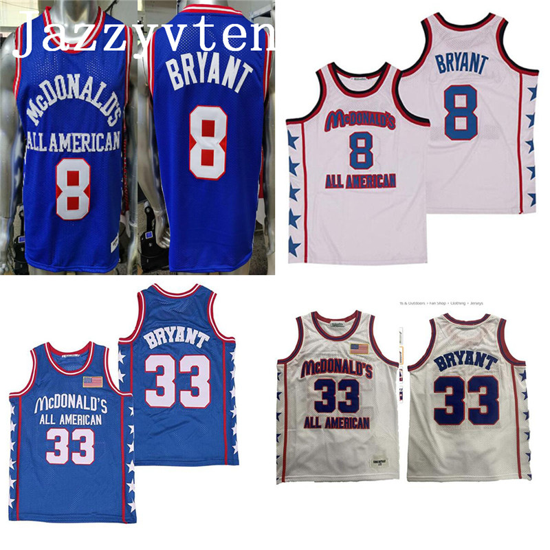2022 NCAA retro Embroidery Mens 33# 8# Bryant Basketball Jerseys Lower Merion High School McDonald' All American Stitched Shirts brand
2022 NCAA retro Embroidery Mens 33# 8# Bryant Basketball Jerseys Lower Merion High School McDonald' All American Stitched Shirts brand