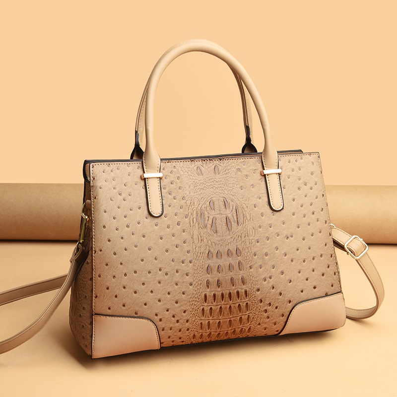 Shoulder Fashion Ladies Crocodile Pattern Design Handbag PU Retro Womens Casual Bag