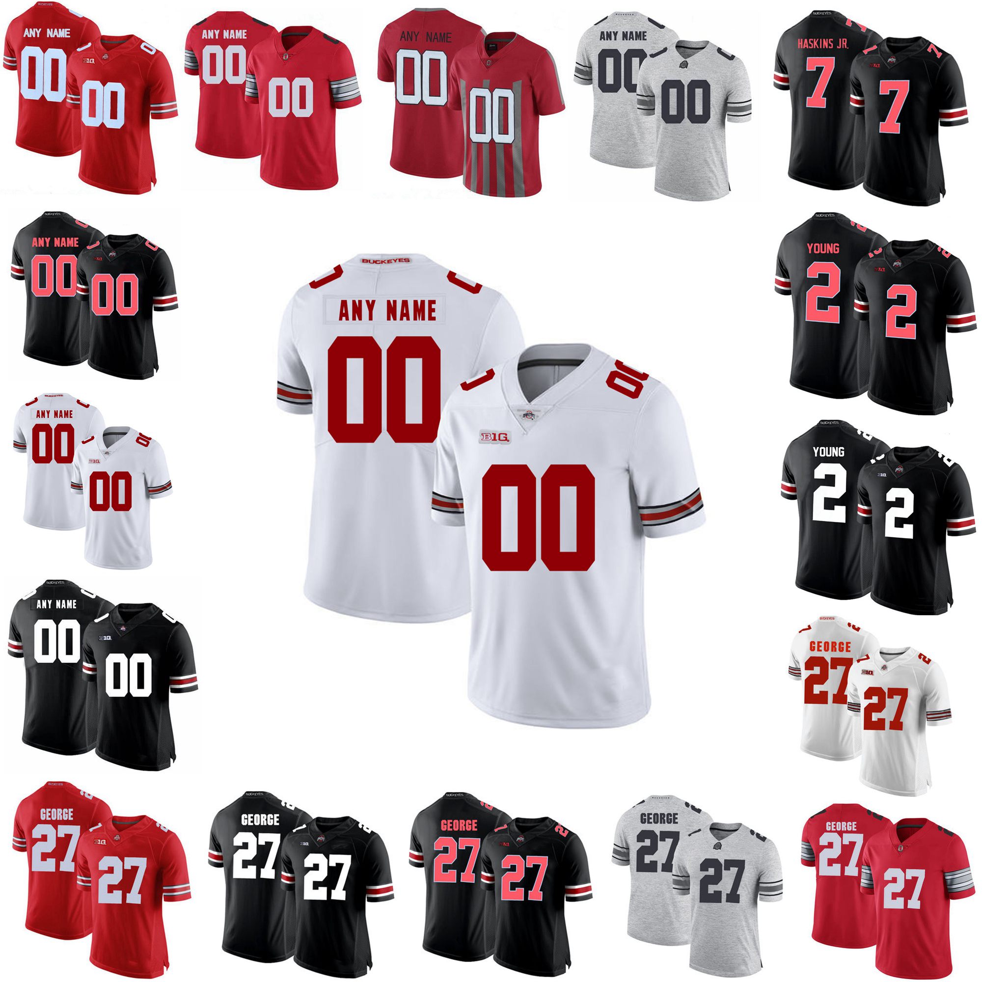 NCAA Ohio State Buckeyes College Football Jerseys Mens Justin Fields Jersey 2 Chase Young 7 Haskins Jr. Elliott Eddie George Custom Stitche, Black
NCAA Ohio State Buckeyes College Football Jerseys Mens Justin Fields Jersey 2 Chase Young 7 Haskins Jr. Elliott Eddie George Custom Stitche, Black