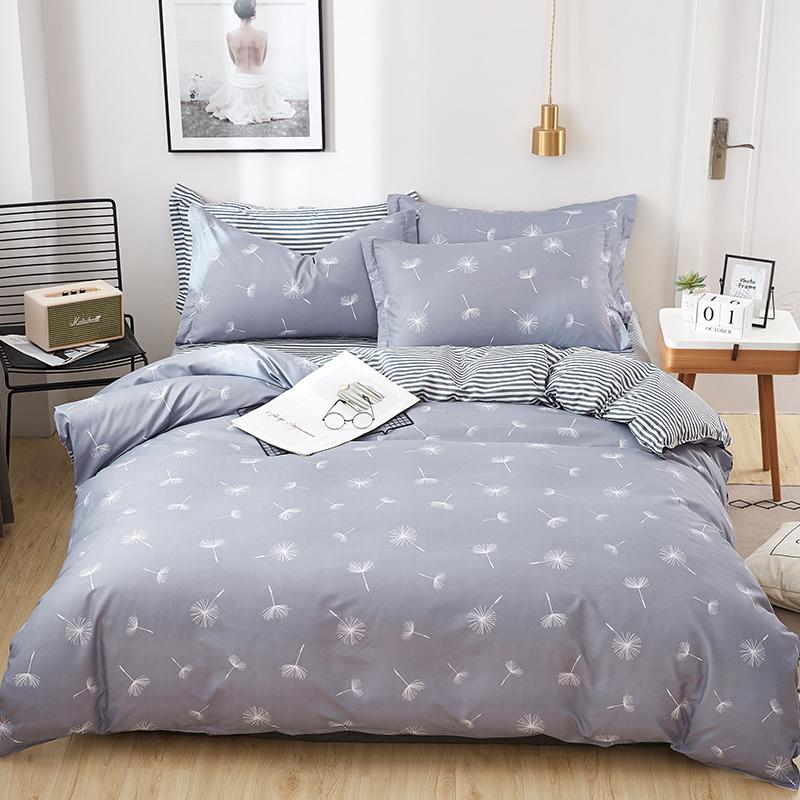 

4pcs Bedding Sets Free Flying Dandelion Queen Size Duvet Cover Bed Comforter Set Double King Set Quilt Cover Bed Linen Euro