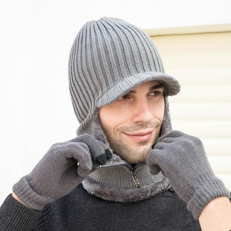 Warm Windproof Winter Hats and Gloves Set Brim Thicken Winter Knitted Hats With Neckerchief In A Whole Men & Women
Warm Windproof Winter Hats and Gloves Set Brim Thicken Winter Knitted Hats With Neckerchief In A Whole Men & Women