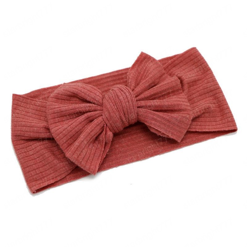 Baby Soft Hairband rib fabric Headwrap Large Bow Elastic Baby Headband Girl Turban Hair Accessories